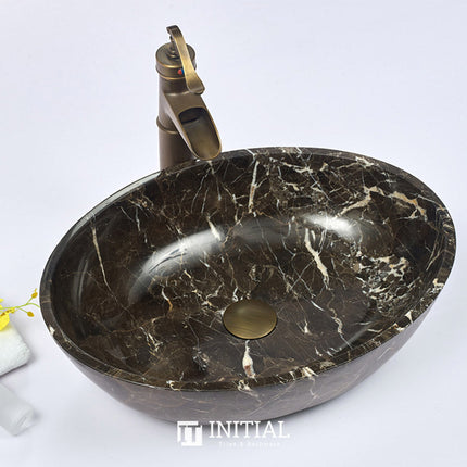 Above Counter Stone Basin Oval Marble Surface Basin 510x380x150 ,