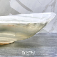 Above Counter Basin Special Shape White Onyx Surface Stone Basin 700x390x110 ,