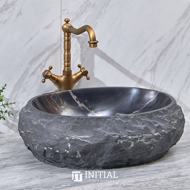 Above Counter Stone Basin Oval Marble Surface Basin 500x400x150 ,