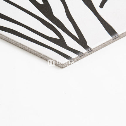 Modern look Tile Freestyle Hexagon Artistic White & Black Matt 200X230 ,