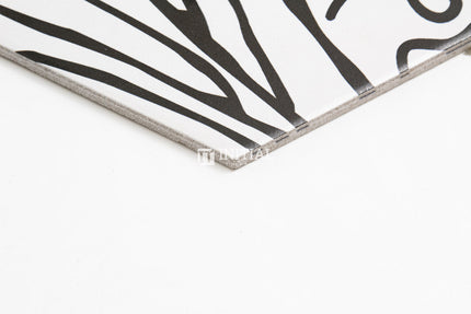 Modern look Tile Freestyle Hexagon Artistic White & Black Matt 200X230 ,