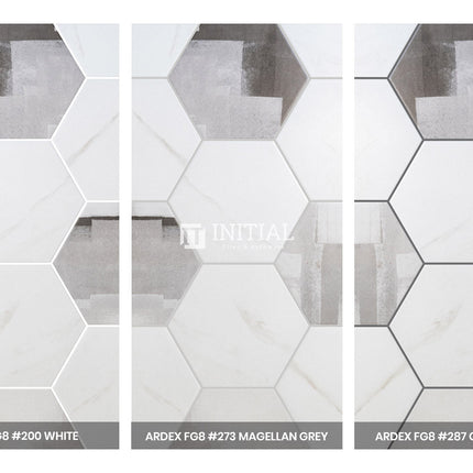 Modern look Tile Freestyle Hexagon Carrara White Matt 200X230 ,