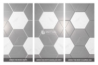 Modern look Tile Freestyle Hexagon Modern Grey Matt 200X230 ,