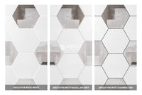 Modern look Tile Freestyle Hexagon Modern White Matt 200X230 ,