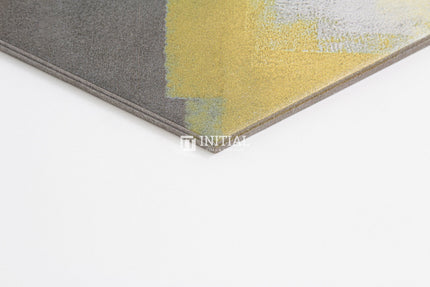 Modern look Tile Freestyle Hexagon Painted Concrete Yellow & Dark Grey Matt 200X230 ,