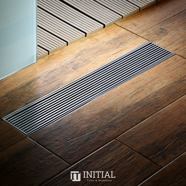 Bathroom S/S Linear Floor Waste Chrome 600~1200mm ,