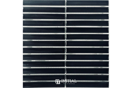 Feature Mosaic Kitkat Brookvale Concave Surface Gloss Dark Navy 296X298 ,