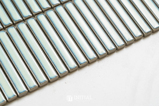 Feature Mosaic Kitkat Fairlight Straightbone Gloss Antique Green 282X308 ,