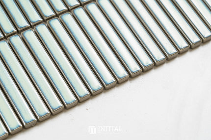 Feature Mosaic Kitkat Fairlight Straightbone Gloss Antique Green 282X308 ,