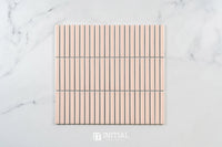 Feature Mosaic Kitkat Fairlight Straightbone Gloss Antique Pale Pink 282X308 ,