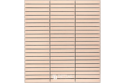 Feature Mosaic Kitkat Fairlight Straightbone Gloss Antique Pale Pink 282X308 ,