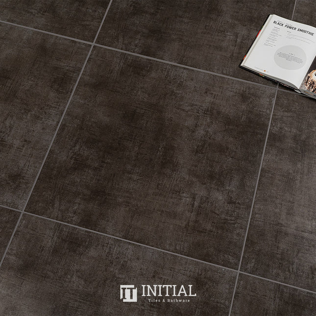 Modern Series Bathroom Floor Tile Charcoal Matt 600X600 ,