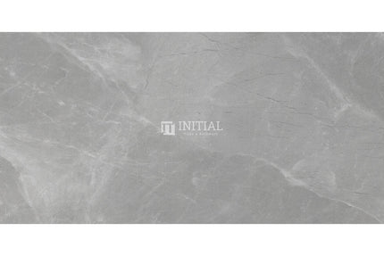 Gris Grey Polished Marble Look Bathroom Floor Tile 300X600 ,