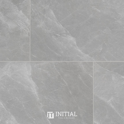 Gris Grey Polished Marble Look Bathroom Floor Tile 300X600 ,
