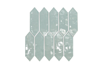 Feature Mosaic Boat Rippled Arrow Mosaic Gloss Pale Green 292.5X324 ,