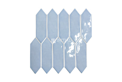 Feature Mosaic Boat Rippled Arrow Mosaic Gloss Sky Blue 292.5X324 ,