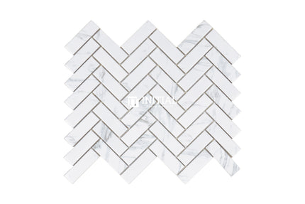 Feature Mosaic Persian Carrara Look Mosaic Small Herringbone Matt 243X317 ,