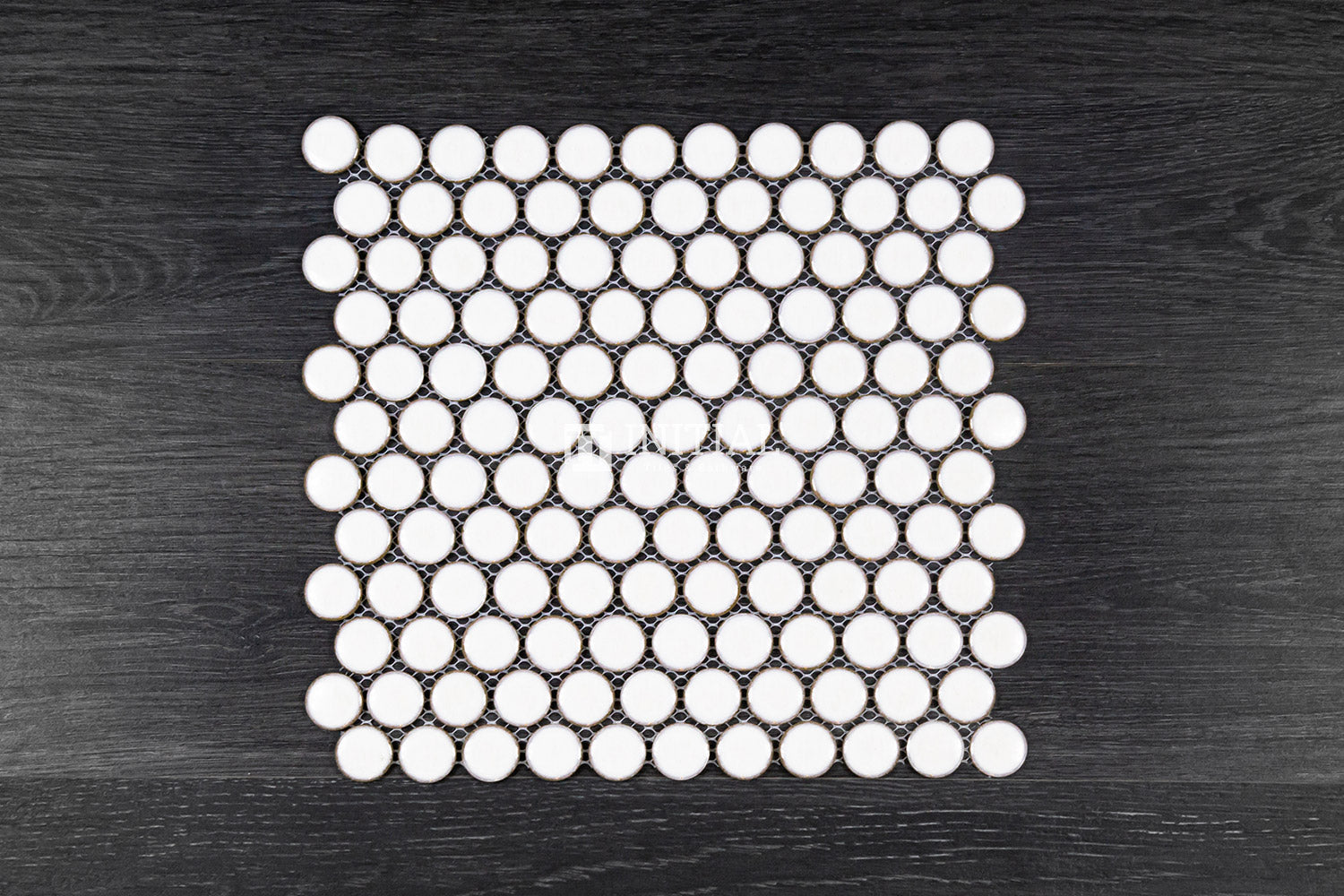 Feature Mosaic Venice 28mm Penny Round Mosaic Gloss Antique White 314X328 ,