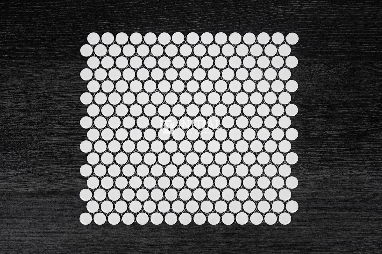 Feature Mosaic Venice 19mm Penny Round Mosaic Gloss Whtie 315X294 ,