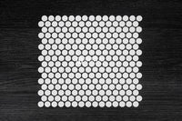 Feature Mosaic Venice 19mm Penny Round Mosaic Gloss Whtie 315X294 ,