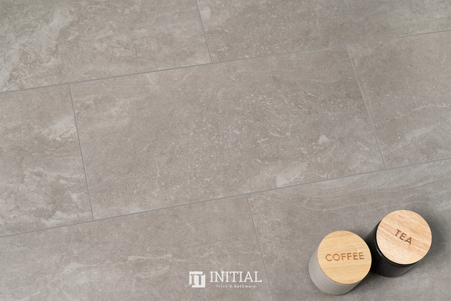 Concrete Look Tile Alaska Dark Grey Lappato 300X600 ,