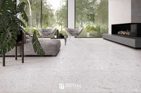 Joy Bianco Matt Terrazzo Look Bathroom Floor Tile 600x600 ,