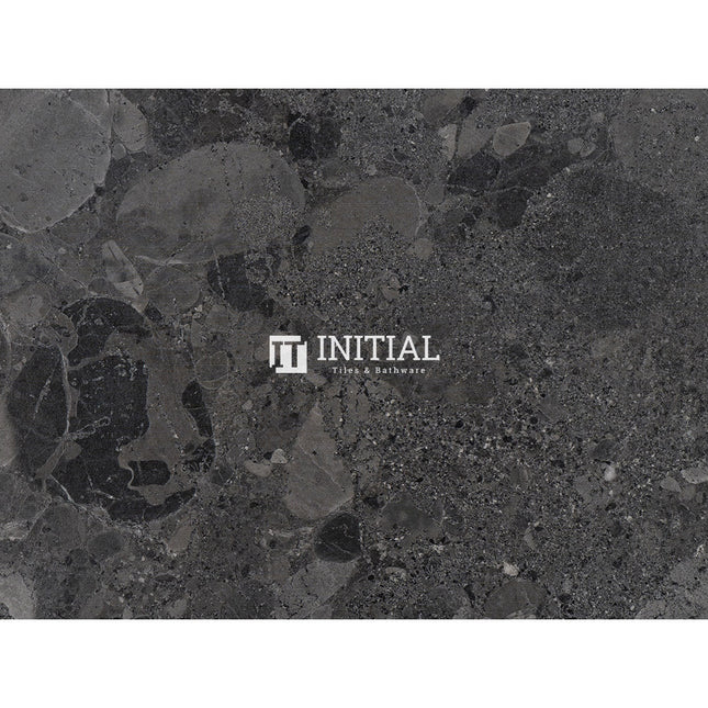 Terrazzo Look Bathroom Floor Tile Black Matt 300X600 ,