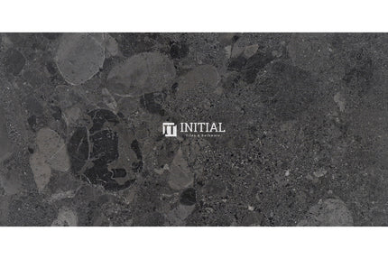Terrazzo Look Bathroom Floor Tile Black Matt 300X600 ,