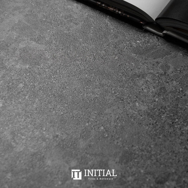 Terrazzo Look Bathroom Floor Tile Black Matt 300X600 ,