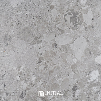 Terrazzo Look Bathroom Floor Tile Grey Matt 600X600 ,