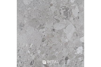 Terrazzo Look Bathroom Floor Tile Grey Matt 600X600 ,