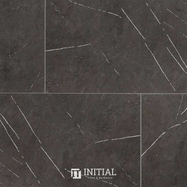 Marble Look Tile Pietra Charcoal Matt 300X600 ,