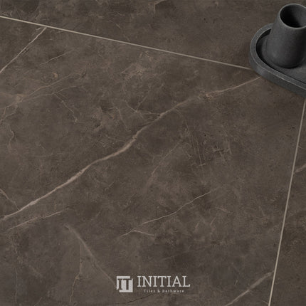 Marble Look Wall & Floor Tile Pietra Brown Polished 600X1200 ,
