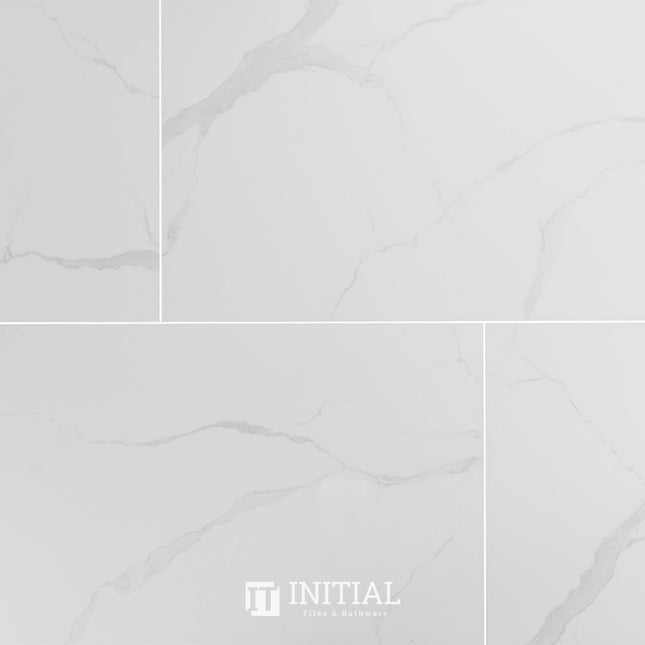Marble Look Bathroom Wall Tile Romantic Calacatta Polished 300X600 ,