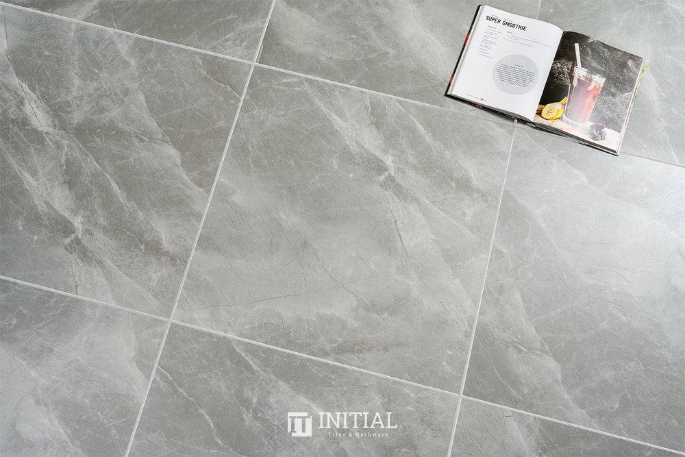 Marble Look Floor Tile Gris Grey Matt 600X600 ,