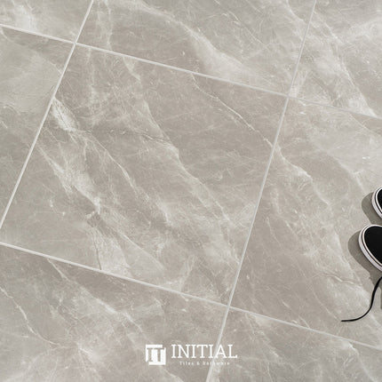Marble Look Bathroom Wall Tile Gris Grey Polished 600X600 ,