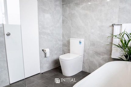 Marble Look Bathroom Wall Tile Gris Silver Polished 600X600 ,