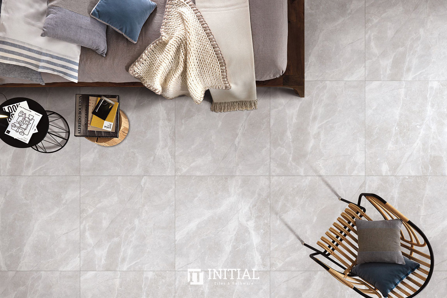 Marble Look Bathroom Wall Tile Gris Silver Polished 600X600 ,