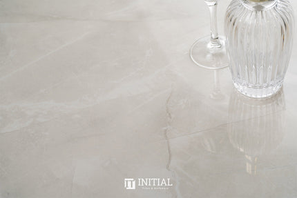 Marble Look Tile Vaucluse Ivory Polished 600X1200 ,