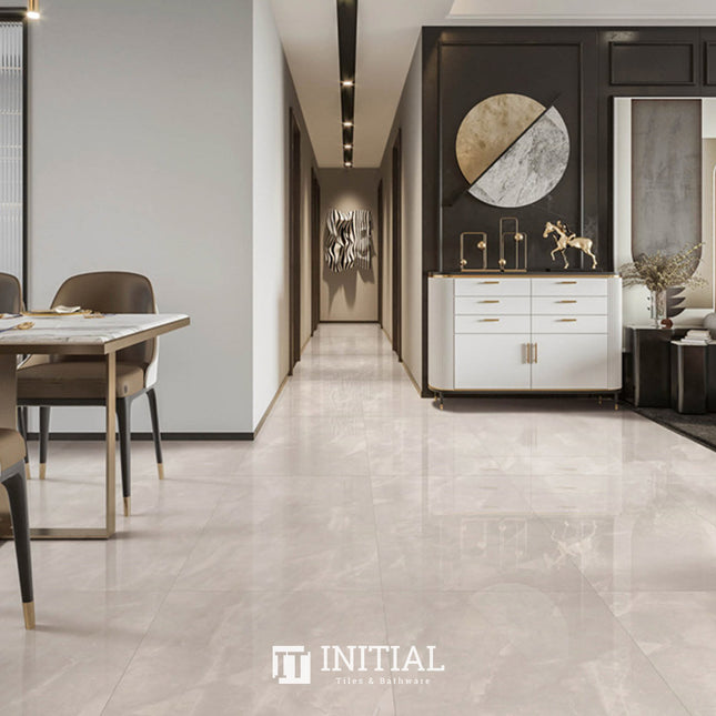 Marble Look Tile Vaucluse Ivory Polished 600X1200 ,