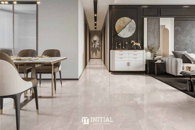 Marble Look Tile Vaucluse Ivory Polished 600X1200 ,
