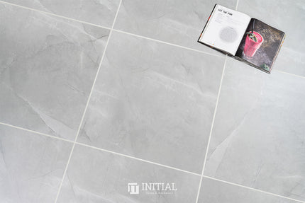Marble Look Floor & Wall Tile Vaucluse Grey Matt 600X600 ,