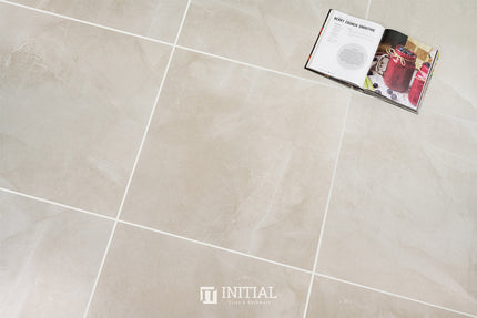 Marble Look Floor & Wall Tile Vaucluse Ivory Matt 600X600 ,