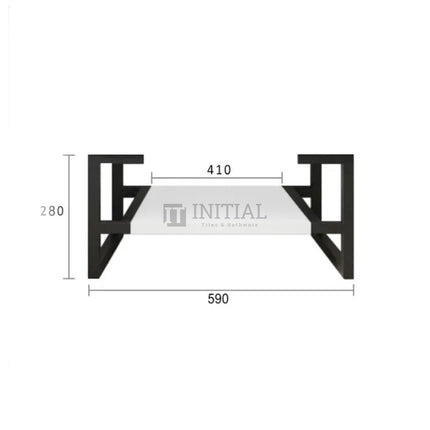 Otti Massa Series Wall Hung Vanity with 2 Drawers Soft Close Doors Matt White 590W X 550H X 460D ,