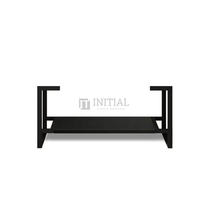 Otti Milano Series Wall Hung Vanity with 2 Drawers Soft Close Doors Matt Black 740W X 550H X 460D ,