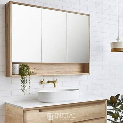 Otti Bruno Wall Mounted Shaving Cabinet with 3 Doors 1200W X 800H X 150D ,
