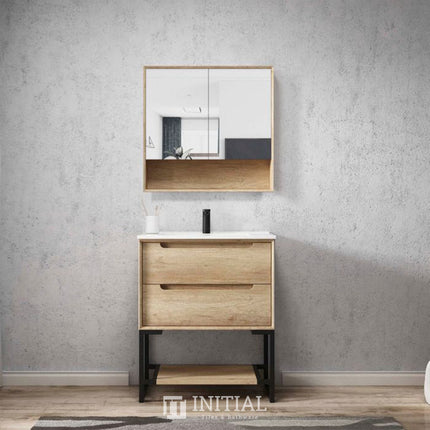Otti Bruno Wall Mounted Shaving Cabinet with 2 Doors 750W X 800H X 150D ,