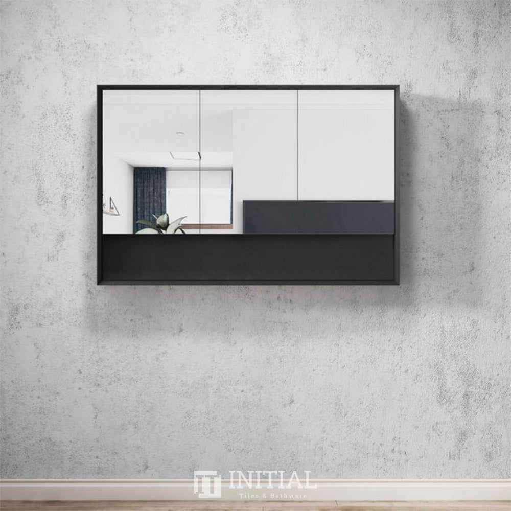 Otti Milano Wall Mounted Shaving Cabinet with 3 Doors 1200W X 800H X 150D ,