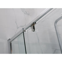 L shape Pivot Door with Fixed Return Panel 6mm Glass 850-1000x1900mm ,