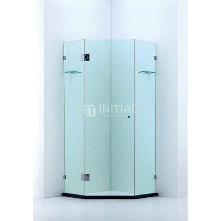 Diamond Frameless Hinge Door 10mm Glass 900-1100 x 2000mm ,